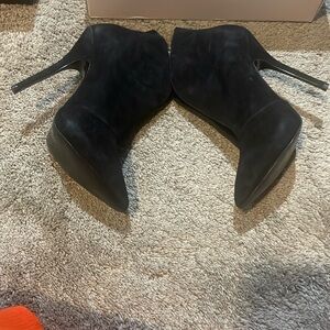 Steve madden black suede booties